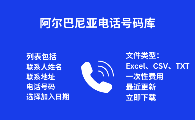 阿尔巴尼亚电话号码库