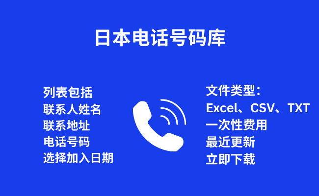 日本电话号码库